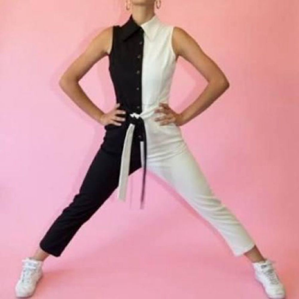 Fashion Brand Company Director’s Black and White Jumpsuit - Picture 6 of 10